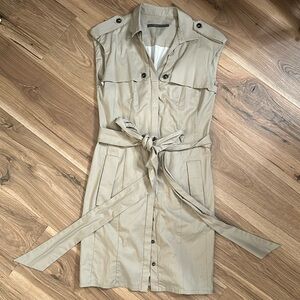 Zara Khaki Dress w/Belt - Size M